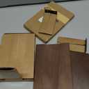 Large Bookend Hold Heavy Books- 7x4x5in 3 Pack Wood Bookends for Heavy Books Heavy Duty Walnut Book Ends for Men Wood Bookends for Office Desk Non-Skid