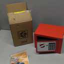 Yuanshikj Electronic Deluxe Digital Security Safe Box Key Keypad Lock Home Office Hotel Business Jewelry Gun Cash Use Storage money (RED)