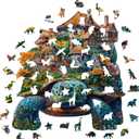Wooden Puzzles for Adults, Turtle Wooden Puzzles 200 Pieces, Irregular Animals Fun Puzzles for Adults