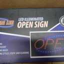 Neon Open Sign for Business: Horizontal LED Sign with Flashing Mode for Stores - Includes Business Hours and Open & Closed Signs, 17" x 10"