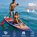 Inflatable Stand Up Paddle Board - Ultra Stable Wide Paddle Boards of All Skill Levels, Full-Color Gradient Design, Anti-Slip EVA Deck with Premium Accessories