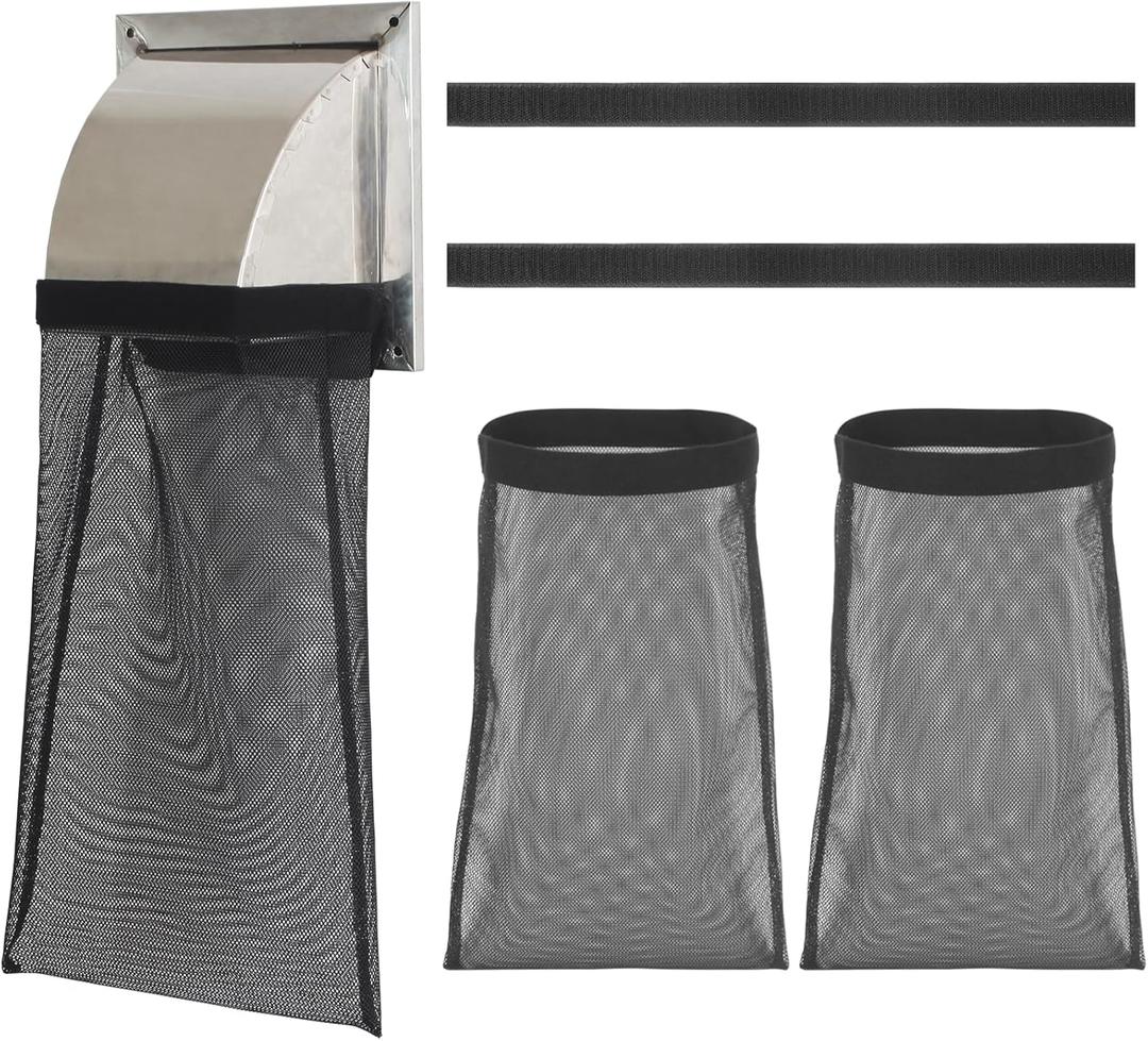 2 Pcs Dryer Lint Catcher, Dryer Vent Lint Trap, Dust Bag Lint Bag Outdoor Dryer Vent, Lint Catcher for Dryer Vent Outside