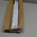 Shower Curtain Rod 45-77 Inch White Shower Rod 7/8" Tension Curtain Rod Adjustable Curtain Rods No Drilling Shower Tension Rod Shower Curtain Tension Rod for Bathroom Windows Doorways