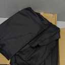 Niuara Black Fabric Rectangle Table Cloth - 6 Pack, 60"  102" Washable Tablecloth for 5FT Tables, Wrinkle-Resistant & Heat-Proof Table Cover for Weddings, Dinners & Parties