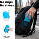 Portable Collapsible Dog Water Bottle - 550ml, Large Wide-Mouth Drinking Bowl, Ideal for Small and Large Dogs on Walks and Outdoor Activities (Blue)