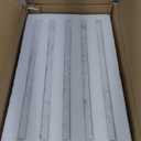 15 Pack Carrara White Marble Pencil Trim Liner, 3/5"X12" Bullnose Tile Edge Trim Polished for Bathroom Kitchen Shower Livingroom
