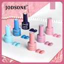 JODSONE 36 PCS Gel Nail Polish Set-32 Colors Gel Nail Polish Set Same Color Same Bottle No Wipe Base Top Matte Glitter Coat Professional Choice Salon Gifts