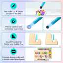 2 in 1 Double Side Magnetic Color and Number Maze, Montessori Alphabet Maze Board Toddlers Toys, Magnet Puzzle Learning Counting Color Matching Toy Clearance Deal