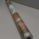 VaryPaper 32''x354'' Large Size Rustic Wood Wallpaper Shiplap Peel and Stick Wallpaper for Bedroom Walls Self Adhesive Wood Panel Wall Paper Roll Waterproof Wood Contact Paper for Countertops Cabinets (Brown)