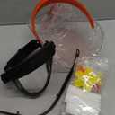 Hummingbird Feeder Helmet | Hands-Free Outdoor Bird Feeder | 3 Spill-Resistant Ports | Adjustable Headband | Lightweight & Durable PVC, Yellow
