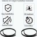 Pair Roof Molding Drip Weatherstrip Car Side Trim Seal Strip Fit for Toyota Tundra 4 Full Doors Crew Cab 2007-2020 Replace 75552-0C060 75551-0C060 755520C060 755510C060(Not Fit Double Cab)