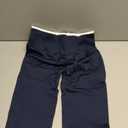 Navy Blue Leggings With White Stripe On Waist, Medium