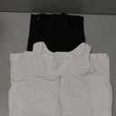 V FOR CITY Womens Shelf Bra Tank Tops Racerback Workout Camis Yoga Shirt Cotton Undershirt 2 Pack, Small