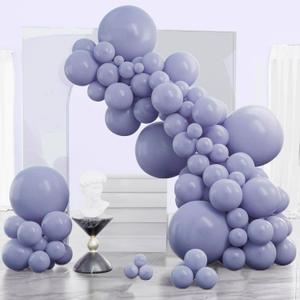 PartyWoo Dusty Blue Balloons 140 pcs Different Sizes of 18 12 10 5 Inch Boho Blue Latex Helium Balloon Arch Kit Garland for Graduation Wedding Baby Shower Birthday Party Decorations Blue-F16