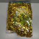 2 Pack Gold Tinsel Backdrop, 3.28 FT x 7.05 FT Metallic Fringe Curtain, Gold Color Graduation Backdrop Party Streamers, Party Supplies Door Decorations for Birthday Anniversaries