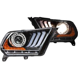 Winjet Renegade Series Compatible with 2010 2011 2012 S197 Ford Mustang S550 Style LED DRL Sequential Projector Aftermarket Performance Headlight Pair Set Winjet Renegade Series Compatible with 2010 2011 2012 S197 Ford Mustang S550 Style LED DRL Sequential Projector Aftermarket Performance Headlight Pair Set