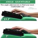 Computer Keyboard Stand Pad with Wrist Rest, Ergonomic Comfy Tilted Keyboard Stand Riser Holder Pad for Office Home (Green)