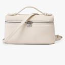 Rejolly Crossbody Bag for Women Small Top-Handle Pouch Purse Designer Shoulder Handbag Quiet Luxury Leather Trendy Purse, Cream White