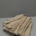 LAMIT Extra Wide Linen Curtains for Bedroom, Natural Light Filtering Faux Linen Textured Panels Semi Sheer Back Tab and Rod Pocket Boho Drapes for Living Room/Farmhouse, 2 Panels, Linen, 60 x 84 Inch