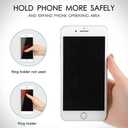 Magnetic Phone Handle Compatible with Phones, Foldable Phone Grip Stand for Smart Phones, Tablet Computers and Mobile Phone Accessories - Transparent Glitter Resin Pure White