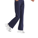 Dreammonkey Girls Flare Dress Pants Kids Bootcut School Uniform Slacks with Half Elastic Waist Size 12Y