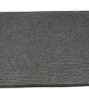 Front Door Mat 3' X 10' Heavy Duty Indoor Outdoor Entrance Doormat with Non-Slip Back Commerical Entrance Mats Rubber Backed Runner Rugs for Hallway,Entryway,Home,High Traffic Area (Grey)