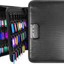 150 Position Key Organizer with Combination Lock, Waterproof Fireproof Zippered Key Case, Key Holder Box for Rental Management Real Estate Sales Hotel Executives