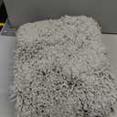 Disolla Grey Bathroom Rug 17x24 - Non-Slip Plush Small Bath Mat, Highly Absorbent & Ultra Soft Fluffy Floor Mat, Machine Washable for Shower and Tub
