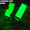 Decorations Acrylic led Light Helmet Lights Cosplay DIY kit RGB Superhero for Men Kids Gifts Green