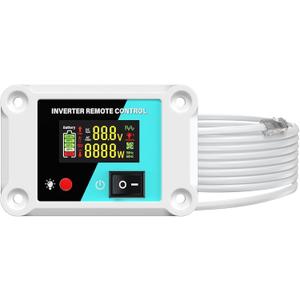 Remote Controller with 15FT Remote Cables and Smart LED Display for LANDERPOW Pure Sine Wave Inverter