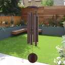 Extra Large Wind Chimes for Outside Deep Tone, Sympathy Memorial Gifts for Loss of Loved One,48" Big Wind Chime w/ 6 Heavy Tuned Aluminum Tubes Outdoor Clearance for Garden,Yard,Patio & Lawn