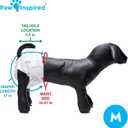 Paw Inspired 32ct Disposable Dog Diapers | Female Dog Diapers Ultra Protection | Diapers for Dogs in Heat, Excitable Urination, or Incontinence (Medium)