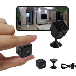 Mini Spy Camera Hidden HD 1080P - Wireless WiFi/No WiFi Tiny Cam, Micro Secret Discreet Camera with APP Remote View & Video Recording, Camara Espias Ocultas for Indoor Outdoor Monitoring