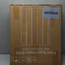 BREEZEHEAT 800w Plug-in Electric Panel Heater-Convection Wall Heaters for Indoor Use, No Fan Design, Poratble/Wall Mount Space Heater w/Remote Control,Digital Display, 24H Timer,Thermostat, White (Small(800w))