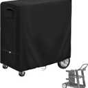 Welding Cart Cover, 37inch Waterproof Welder Cart Cover for Rolling TIG MIG Welding Cart and Air Cutting Machine Cart, Black-37L x 18W x 40H (Large)