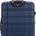 Rockland Melbourne Hardside 3 Piece Expandable Spinner Wheel Luggage Set, (20"/24"/28"), Navy