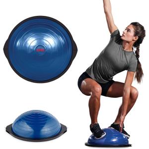 SPRI Balance Trainer Dome Shape Half-Exercise Ball with Non-Skid Base Sport (50cm) for Balance Training, Strength Building, Toning, and Improved Flexibility