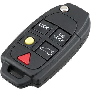 Key Fob Cover Shell Case Replacement 5 Buttons Key Fob Remote Control Shell Case - Compatible for Volvo S60 S80 V70 XC70 XC90 - Replace Part LQNP2T-APU