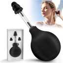 Ear Pressure Tool, Ear Pressure Relief Suction Device, Migraine and Headache Relief Inner Ear Balance, Airplane Ear Pressure Relief,Reduce Pain, Stress, Tension via Inner Ear Pressure - Black