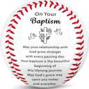 Fleure Esme Baptism Gifts for Boys Girls Religious Baseball Keepsake with Blessing Message Christian Baptism Gifts for Teen, Women, Men Faith Gift for Christening, Communion Gift Boxed