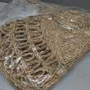 Boho Round Jute Seagrass Rug for Living Room & Dining - 4ft Woven Boho Rug