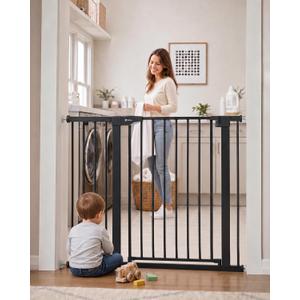 Sekey 36.2" Extra Tall Baby Gate for Stairs, 30-46" No Drilling Dog Gate