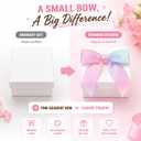 50pcs 3.5" Bows for Gift Wrapping Crafts, Ribbon Bows for Wrapping Gift Bakery Candy Treat Bag Christmas Halloween Wedding Bridal Shower Decor (Pink A)