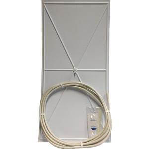 Reusable Ceiling Tile Leak Diverter Kit by InBrella | Emergency Roof and Ceiling Leak Repair | Roofing, Plumbing, and Refrigeration Pipe Leaks | Acoustic and Drop Ceiling Tile | 2 x 4 Tile | White