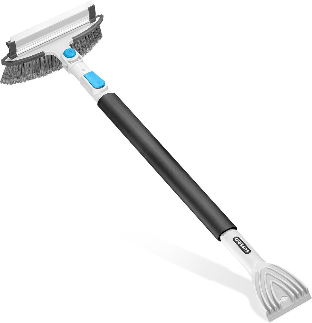 Telescopic Car Snow Brush & Ice Scraper & Snow Shovel with Extendable Handle, 2 Pack