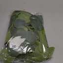 2 Pack Artificial Eucalyptus Garland Faux Silk Leaf Silver Dollar Eucalyptus Leaves Vines Handmade Garland Greenery Wedding Backdrop Indoor Outdoor Arch Wall Decoration