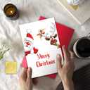 3 x TQDaiker Funny Christmas Card for Kids,Merry Chritmas Card for Boyfriend, Santa Claus Gift
