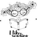 Children I Like Reading Adventurous Quote Wall Decal Decoration Cute Little Girl Happy Reading Bookish Book Lover Lasts Years and Easily Removable - Size: 36 in(W) x 40 in(H)