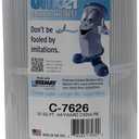 Unicel C-7626 25 Square Foot Media Replacement Pool Hot Tub Spa Filter Cartridge with 111 Pleats