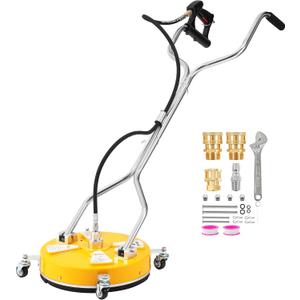 Tool Daily 16.5" Pressure Washer Surface Cleaner with Dual Handle, 4500 PSI